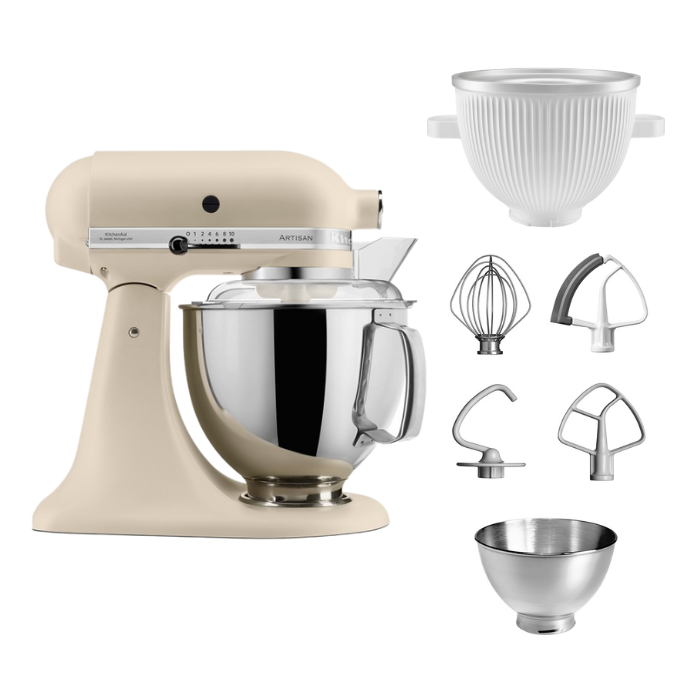 KitchenAid 4,8 L 5KSM175 Artisan Küchenmaschine Icelover mit Eiszubereiter