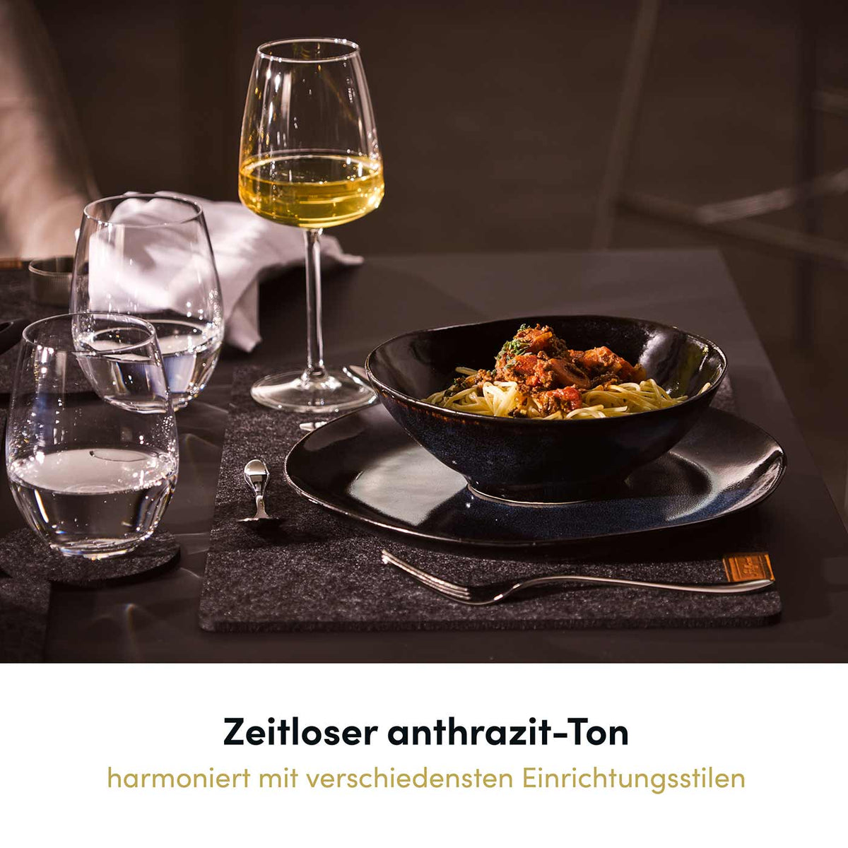 17-teilige Tischdeko: Tischläufer 150x40 cm I Platzsets I Untersetzer