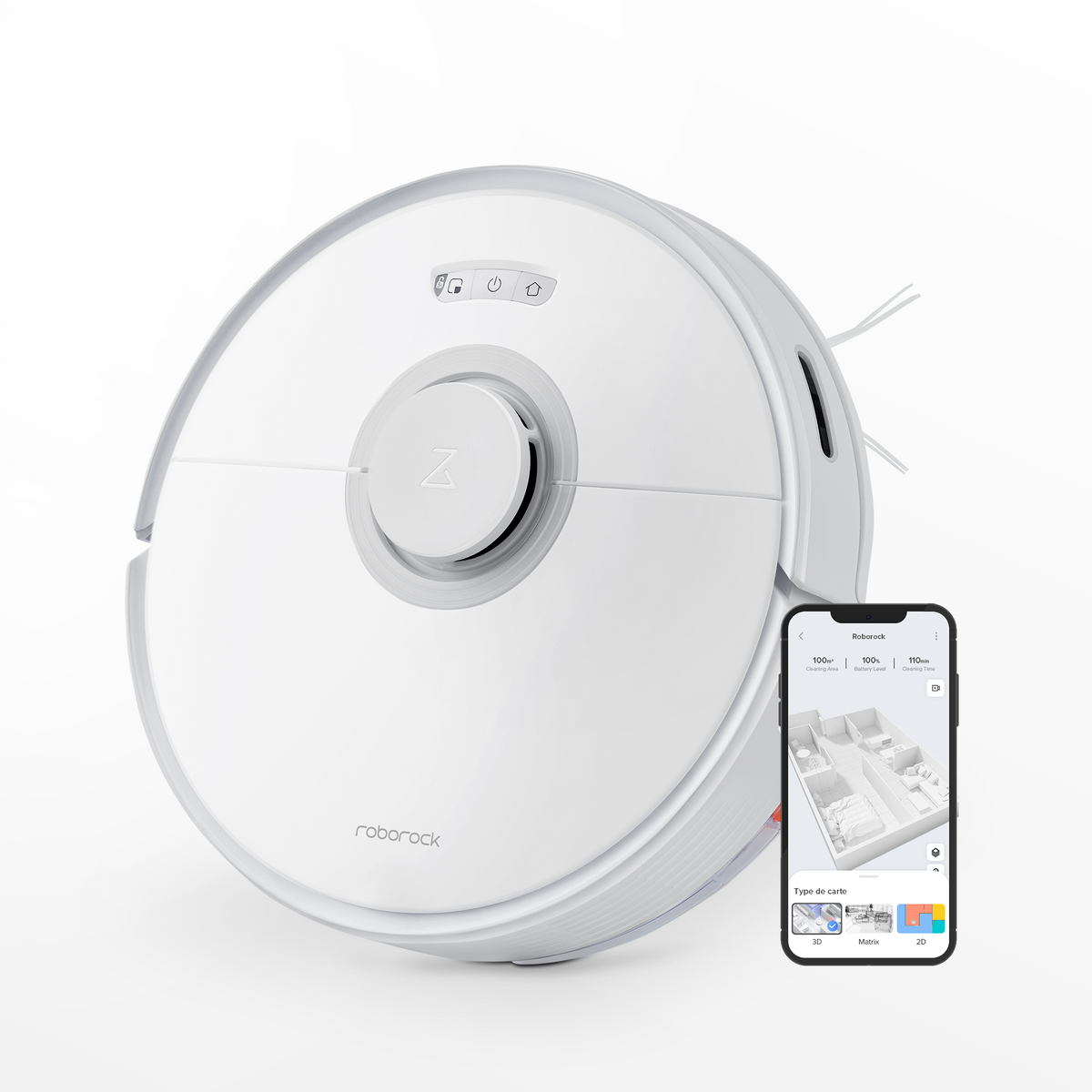 Roborock Q7 Max Saugroboter und Wischmopp mit 4200 Pa Saugleistung.