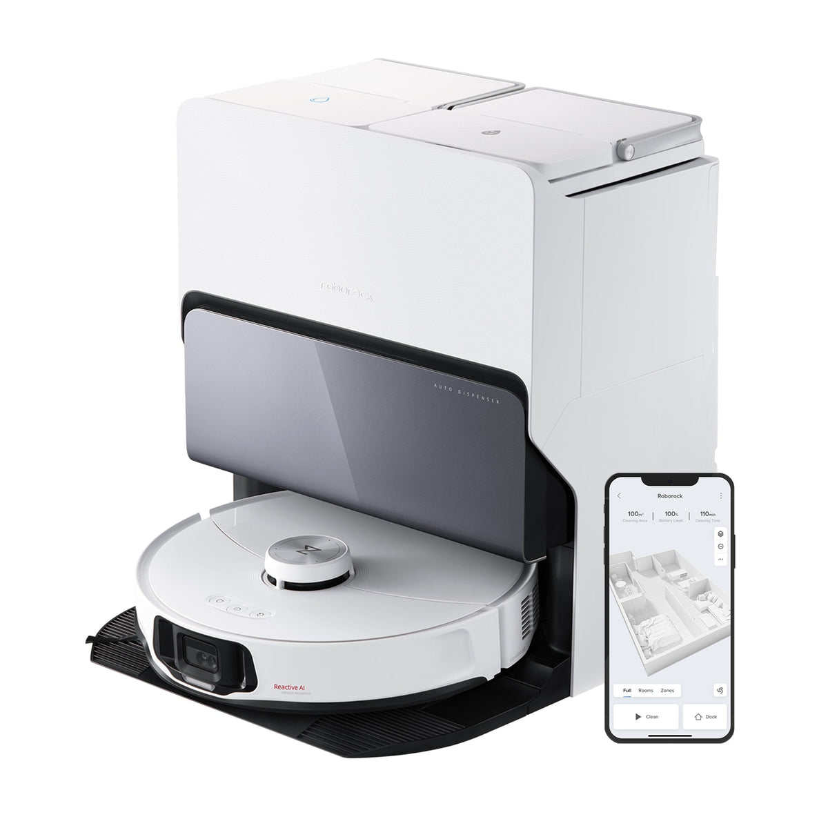 Roborock S8 MaxV Ultra Saugroboter mit 8-in-1 RockDock® Ultra