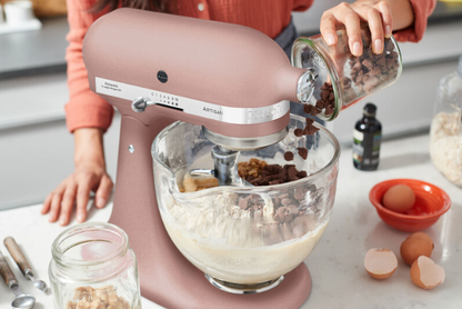 KitchenAid 4,8 L 5KSM185 Artisan Küchenmaschine Breadlover Messerschmidt Getreidemühlenvorsatz, Brotbackschüssel
